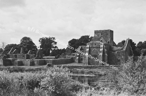 HOLY CROSS ABBEY  FROM EAST (WITH SUN)